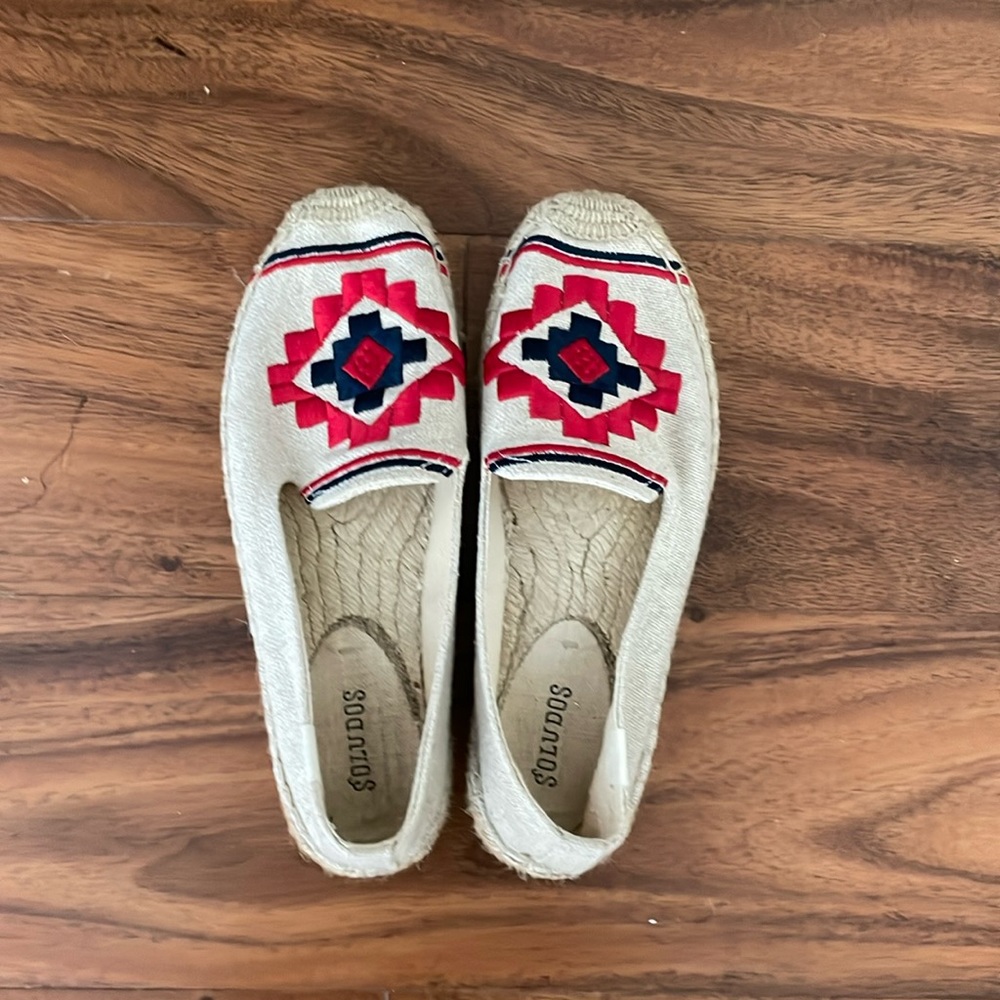 Soludos slip on espadrille size 8